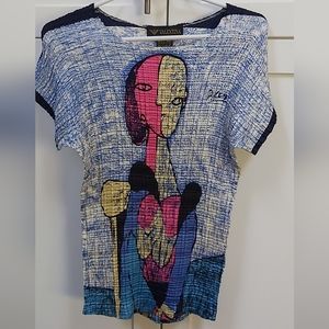 Valentina Picasso krinkle top